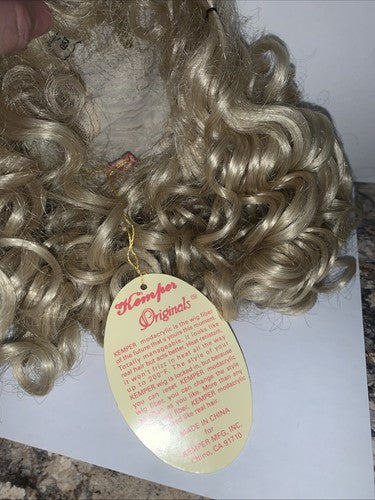 New Vintage Kemper Doll Wig Tess 14-15 Blonde Curly Long TE14PB Reborn Dolls