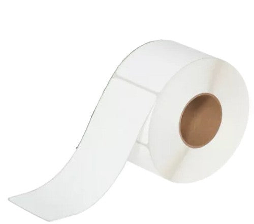 Case 2400 4 x 10" White Thermal Transfer Labels (Ribbon Required) 600 Per Roll