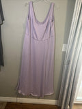 Davidâs Bridal Iris Purple Long Bridesmaid Dress Size 20 Plus Size Sleeveless