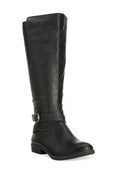 STYLE & COMPANY 7.5 Boots Womens Black Buckle Accent Round Toe Platform Zip-Up