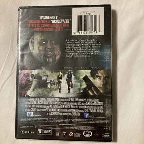 BRAND NEW Zombex (DVD) Zombe X Movie Horror Zombies