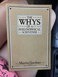 BOOK: The Whys of a Philosophical Scrivener Paperback Martin Gardner 1983 VTG