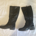 Baretraps Women's Size 5.5 M Abram  Faux Leather Wide Calf Riding Boots Black