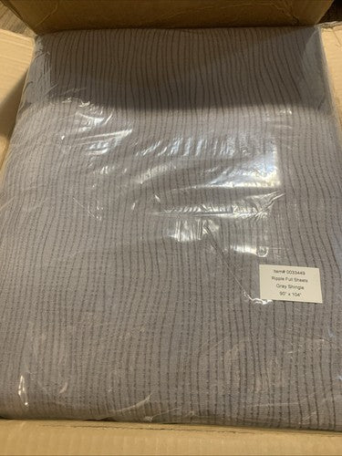 Top Sheet Ripple Pattern/Texture FULL Size Grey Shingle 90â x 104â Item 0033449