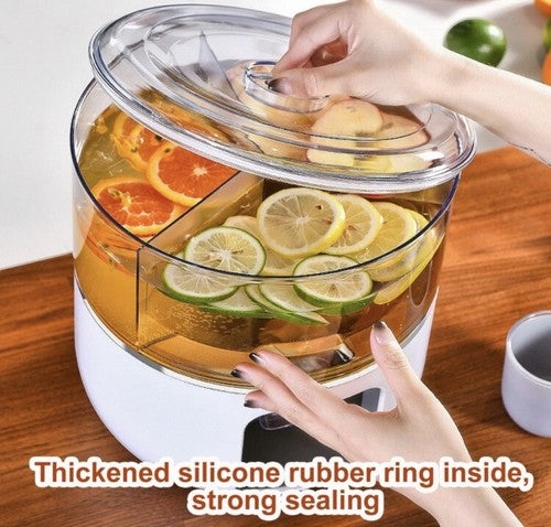 1.45 Gallon Drink Dispenser Fridge Juice Containers W/ Lids Tea Holiday Party