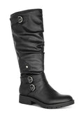 NIB American Rag Boots Size 6.5 M Black Smooth Women's Brinley Riding Brinleyp