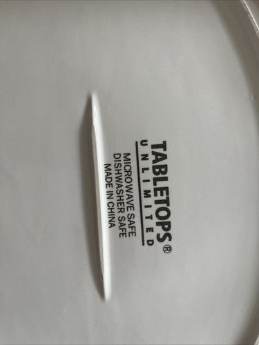 Turkey Platter Tabletops Unlimited White Oval Serving Plate 18" X 14" Holidays
