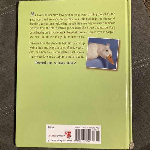 Lemon the Duck BOOK by Laura Backman (2008, Hardcover)