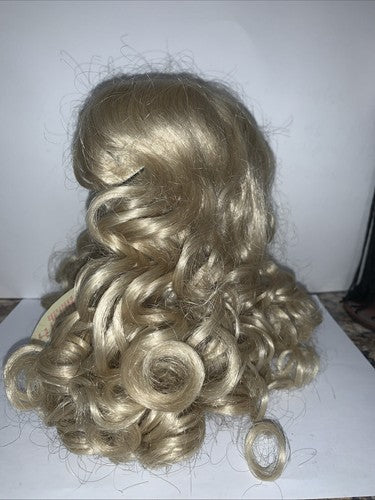 New Vintage Kemper Doll Wig Tess 14-15 Blonde Curly Long TE14PB Reborn Dolls