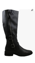 American Rag Womens Size 9 M Collins Suede Almond Toe Knee High Black Leather