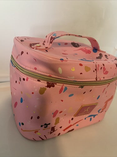 Jeffree Star Jawbreaker Cosmetics Makeup Travel Bag  ð Pink Gold Zipper