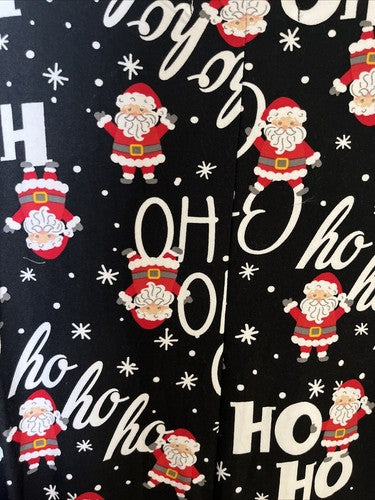 Christmas Women's Dress Holiday Santa Plus Size 2X 3X Tag Removed Black White