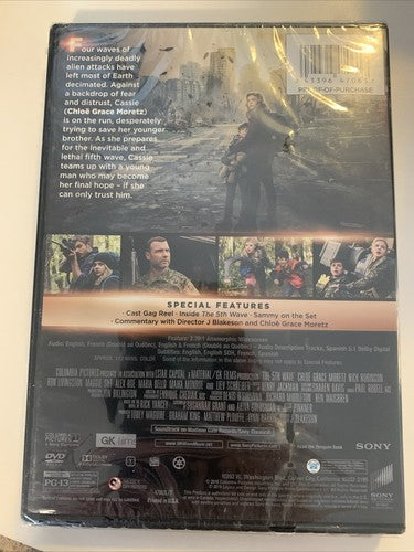 BRAND NEW The 5th Wave DVD 2016 ChloÃ« Grace Moretz Alien Attacks Liev Schreiber