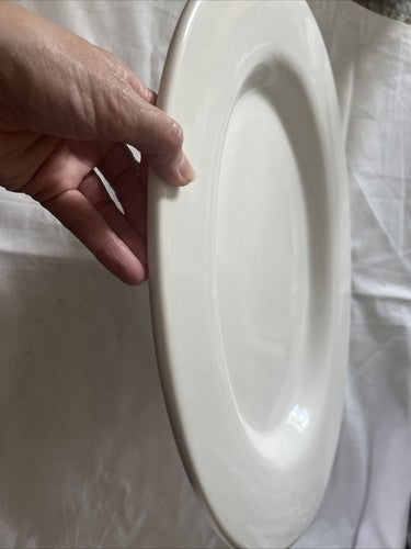 Turkey Platter Tabletops Unlimited White Oval Serving Plate 18" X 14" Holidays