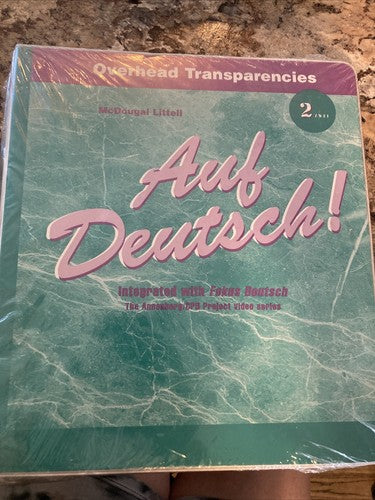 RARE SET Auf Deutsch AudioCassettes CPB Project Video & Overhead Transparencies