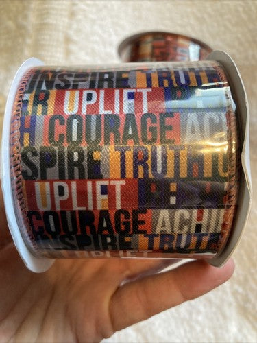 3 Wired Ribbon 2 1/2â 2.5 In Inspirational WordsBlack History Month One Together