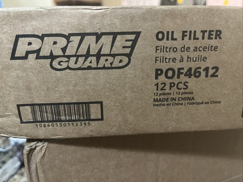Case Of 12 Prime Guard Premium Engine Oil Filter POF4612 POF 4612 Sealed