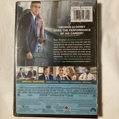NEW Up in the Air (DVD, 2010) Anna Kendrick George Clooney Zac Galafanakis