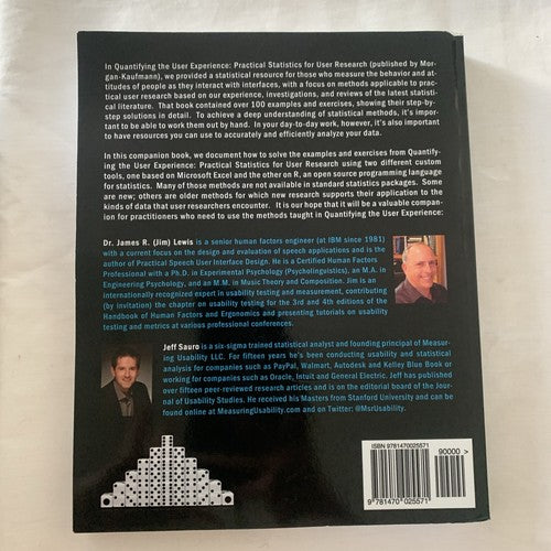 Excel and R Companion to Quantifying the User Experience: Rapid Answers to - NEW