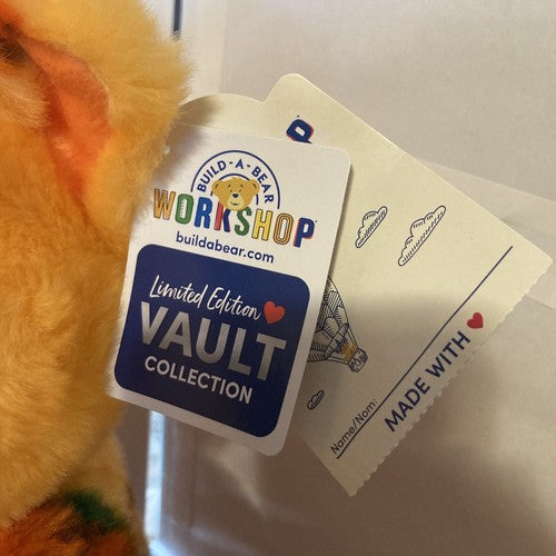 NWT RARE LIMITED EDITION Build A Bear PUMPKIN KITTY BAB Vault Orange Halloween