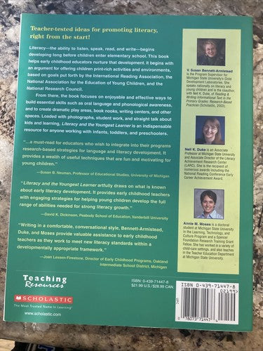 BOOK: Literacy & the Youngest Learner Best Practices Educators Children Birth-5y