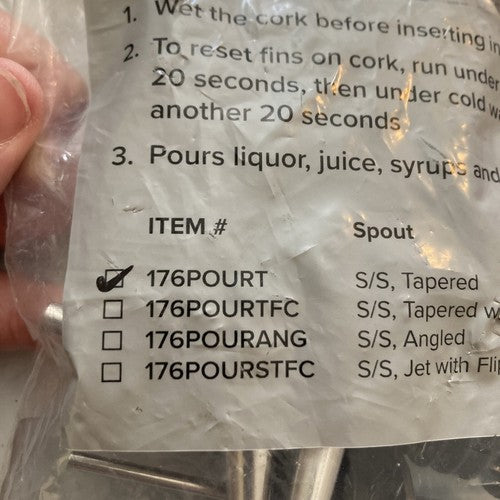 12 Pack Stainless Steel Classic Bottle Pourers Tapered Spout Premium Pourers