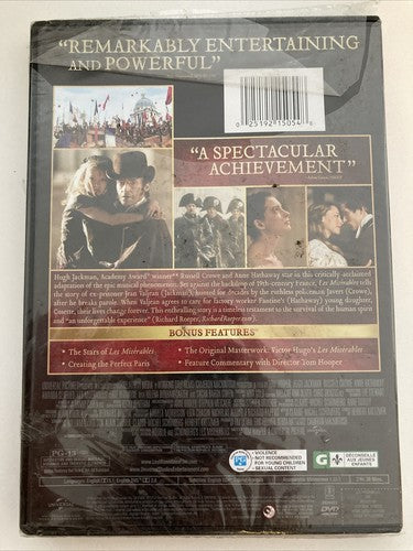 BRAND NEW DVD ~ Les Miserables Movie Hugh Jackman Russell Crowe Anne Hathaway