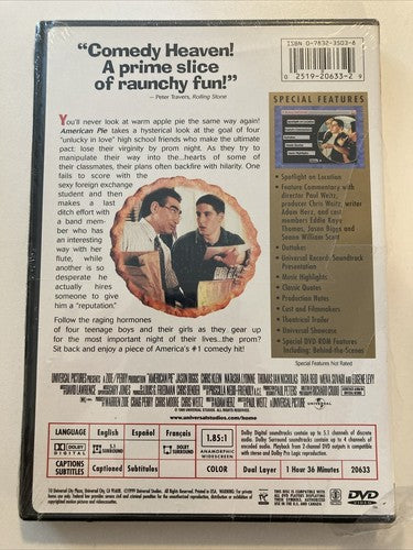 BRAND NEW DVD ð American Pie (1999) Collectors Edition Widescreen Tara Reid