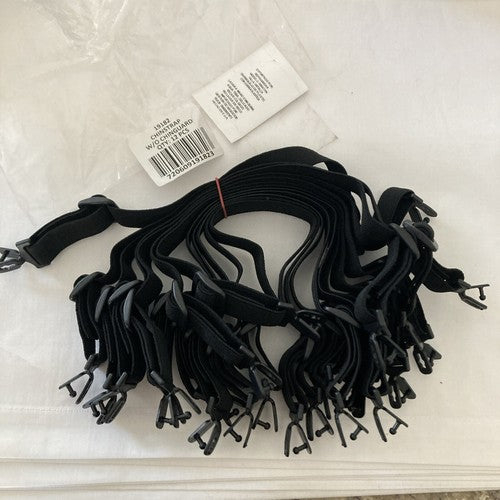 QTY: 12 Chinstrap without Chinguard 19182 New In plastic 0054CHN Black Safety