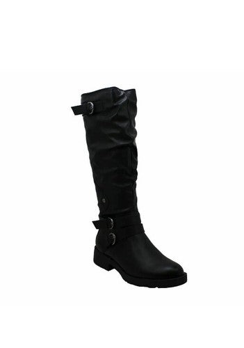 NIB American Rag Boots Size 6.5 M Black Smooth Women's Brinley Riding Brinleyp