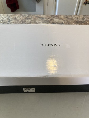 NIB Alfani Kallummp Womenâs Sz 6 M Cognac Brown Knee High Riding Boots Wide Calf