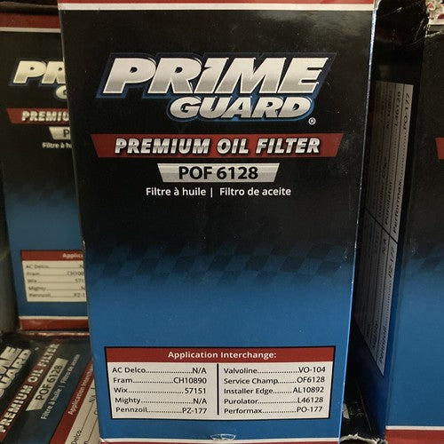 NEW PRIME GUARD Premium Engine Oil Filter-DIESEL Turbo Part# POF6128 POF 6128