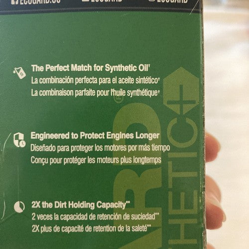 ECOGARD S10040 Premium Cartridge Engine Oil Filter for Synthetic Oil Fits Jeep