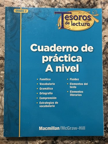 Grade 2 Practice Book Tesoros de lectura Spanish Reading Dual macmillan mcgraw