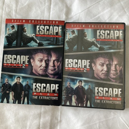 NEW Escape Plan 3-Film Collection DVD Hades 2 The Extractors Schwarzenegger 50 C