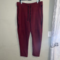 Royal Blue Men's Sweat Pant Solid Stretch Drawstring cuff leg 3XL Maroon Zippers