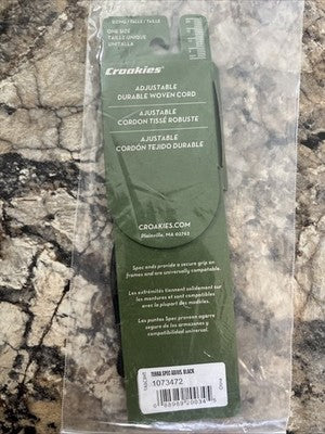 Croakies Terra Spec Cord Adjustable Eyewear Retainer - Black