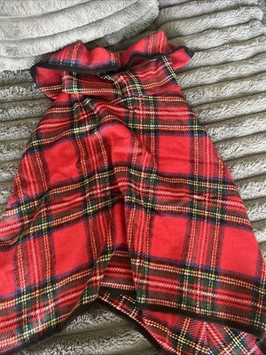 NEW Top It Off Jacket RED Plaid buttons Pull Over Cape shawl Wrap Seasonal Cover