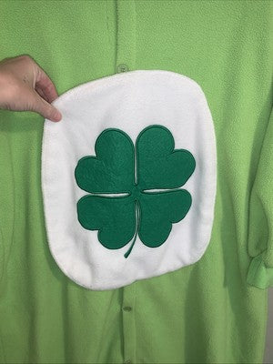 NewCosPlay CareBears Goodluck Bear Green Adult Small Halloween Costume Fuzzy S