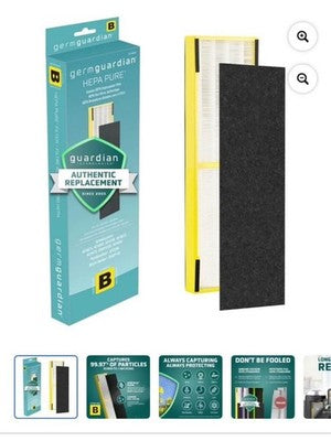 GermGuardian Superior HEPA Air Filter Replacement Wildfire Smoke Defense AC4825
