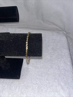 NEW Gold Bangle Bracelet Twisted Quality Fashion Jewelry Valentines Anniversary