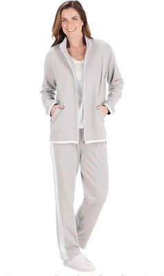 Gunit Womens 2X Sweat Suit 2 Piece Set Jogger Track Suits for Women Set Grey