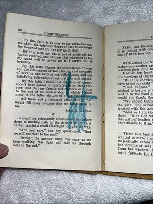 VINTAGE BOOK 1955 "STORY SERMONS" BOOK of MORMON ALBERT L. ZOBELL JR. Hardcover