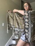 NEW Aztec tie Front kimono 3109 olive HBK362 Brown Black Silky Lightweight Style