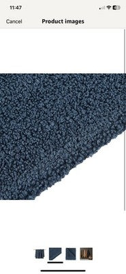 NWT HiEnd Accents Teddy Throw Blanket 50x60â Midnight Blue Boucle Throw Blanket