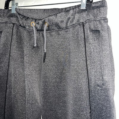Paper Denim Cloth Pants Womens 2X Gray Elastic Waist Drawstring Jogger