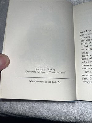 Vintage BOOK 1956 WHAT JESUS MEANS TO ME by H.W. Gockel Religious Inscribed VTG