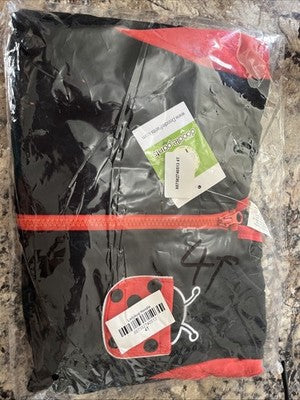 NWT Doodle pants ladybug hoodie 4T Backpack Attached Red Black Jacket Coat Kids