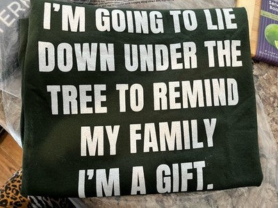 NEW T-Shirt Gildan Large Christmas Funny Lighthearted Joke Humor Remind Family
