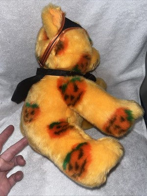 RARE LIMITED EDITION Build A Bear PUMPKIN KITTY BAB Vault Cape Halloween Mask